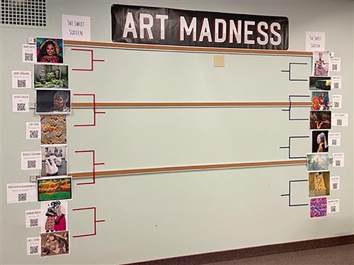 wall bracket of Art Madness pieces